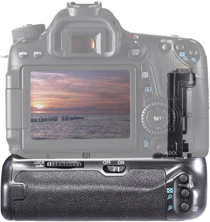 Battery Grip (Replacement for BG-E14), Vertical Grip with Shutter/Function Butto