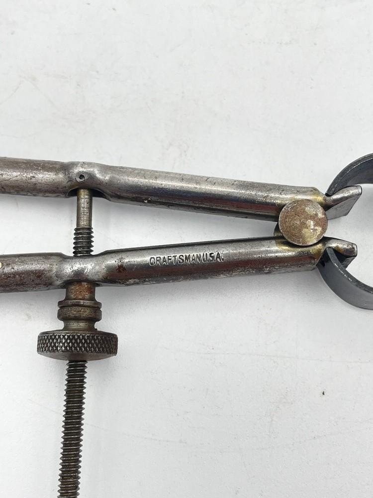 Vintage Craftsman 6” Flat Leg Inside / 4.5” Outside Spring Calipers