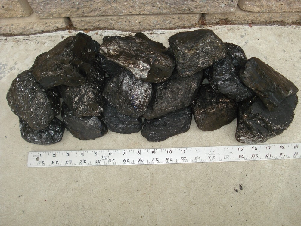 Anthracite Coal Pennsylvania EGG Coal Blacksmith Geological Teacher Sample 19 lb
