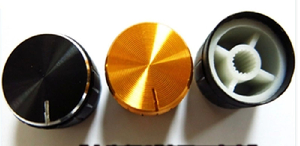 New 10pcs 21mm*17mm Aluminum alloy potentiometer encoder power amplifier knob