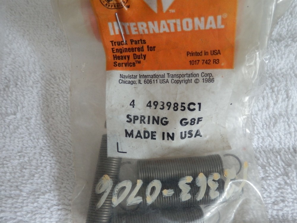 Four (4)Pack OEM International Outer Pullback Spring 493985C1 FREE SHIPPING