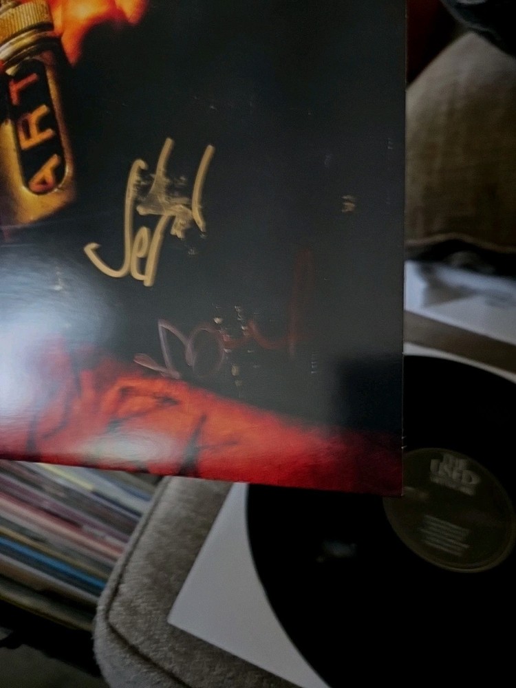 The Used Band Signed Artwork Vinyl 4 Members