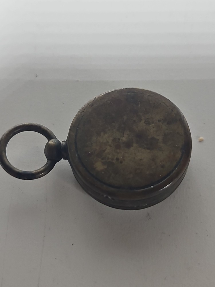 Antique German Miniature Brass Pocket Compass