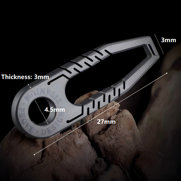 1PC Titanium Zipper Pull Replacement Detachable Zipper Pull Tab Universal