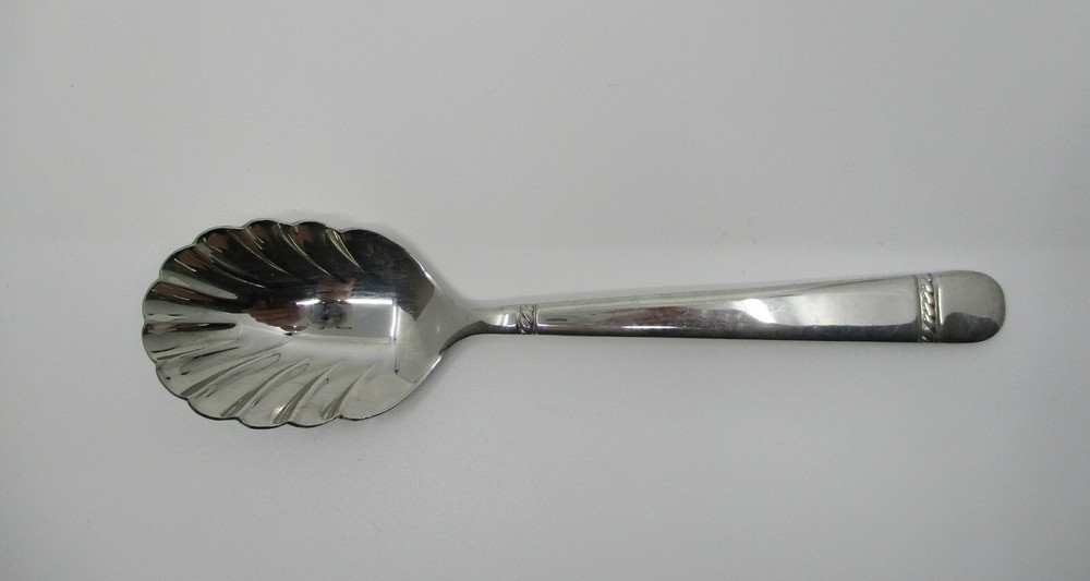 REED BARTON STAINLESS BRIGHTON SUGAR SPOON  - 6 1/2"    04F