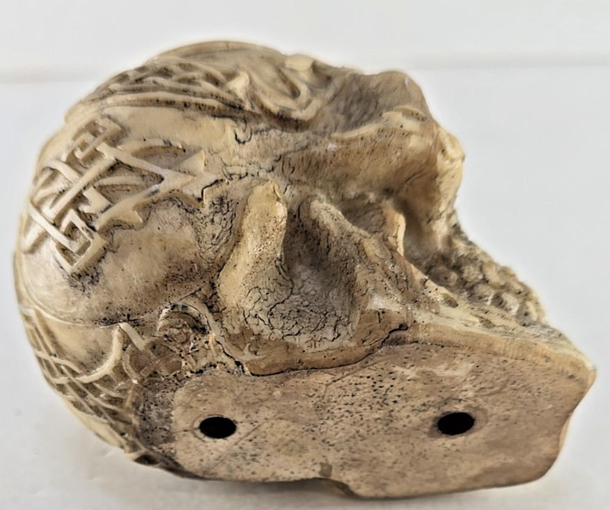 Resin Celtic Skull about 3"x3"