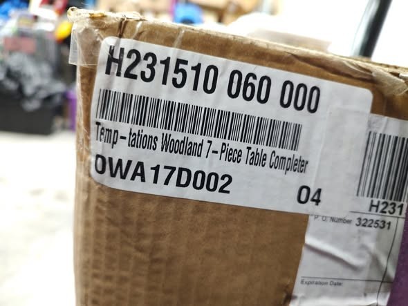 Temp-tations 6-piece Table Completer Set in a gray