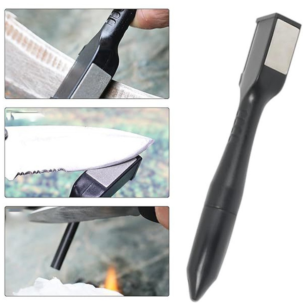 Camping Essential Ergonomically Designed 3 in 1 Survival Sharpener Tool