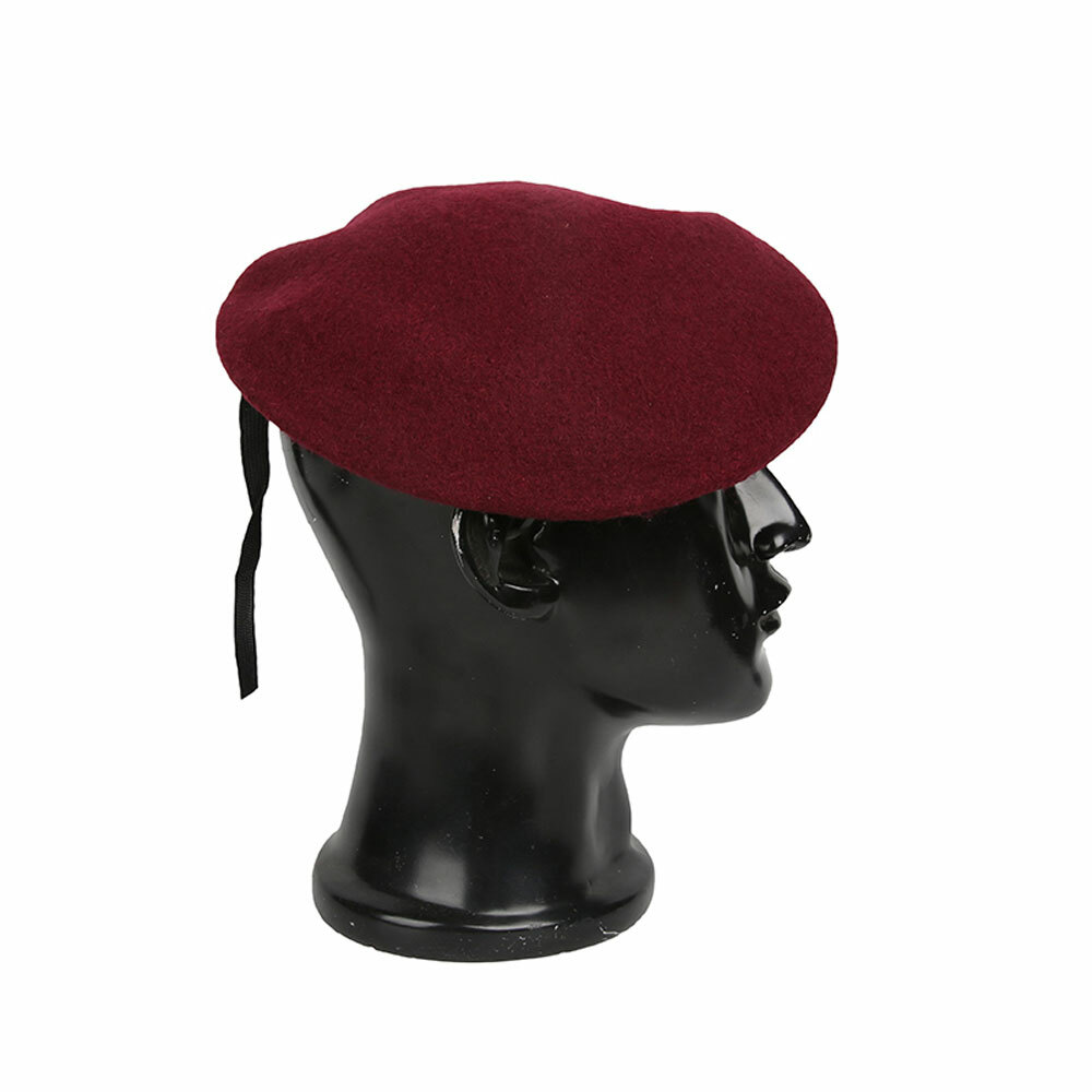 USAF Paraescue Jumper Red Beret Hat With Pararescue insignia Badge Size L 7 3/8