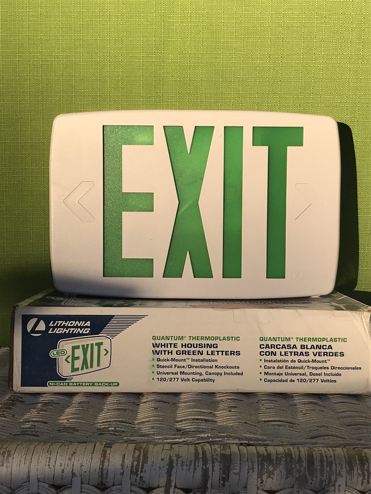Lithonia Lighting Quantum Thermoplastic LED Emergency Exit Sign