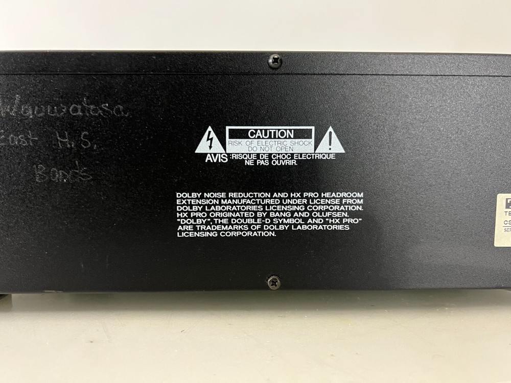 TEAC W-790R Double Cassette Deck Auto Reverse Play Recorder - LEFT DECK ISSUE