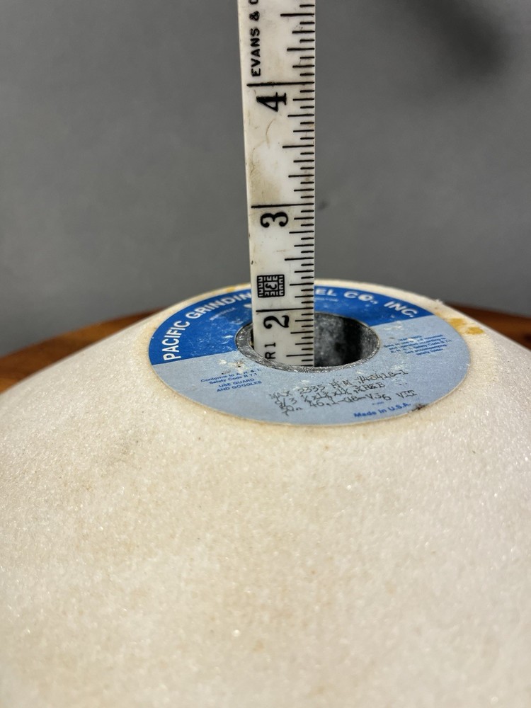 9 Inch Cone Cup White Oxide Griding Wheel. Pacific