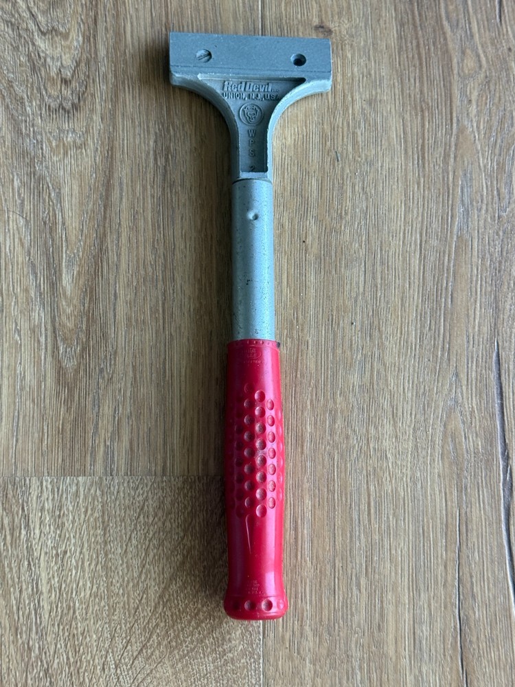Vintage Red Devil WPS 2 Scraper with Hunt Wilde Handle Grip Excellent