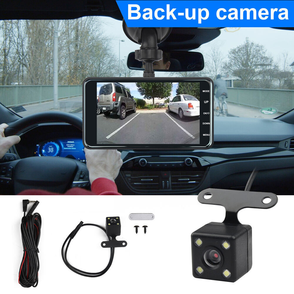 1080P Dashcam automobile data recorder Car DVR Recorder Front and Rear Camera
