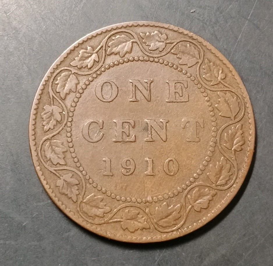 1910 Canada One Cent Coin (KM.#8)