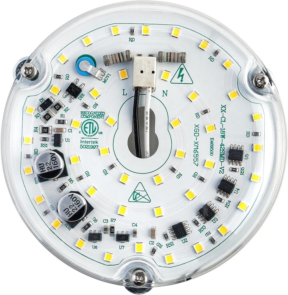 4 inch LED Retrofit Light Kit for Ceiling Fan Light Replacement Panel PCB 18W...
