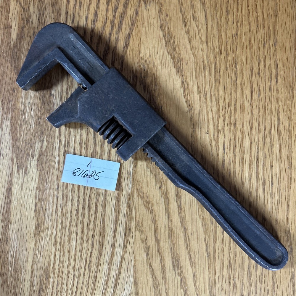 Antique 11" Drop Forged Monkey Wrench Original