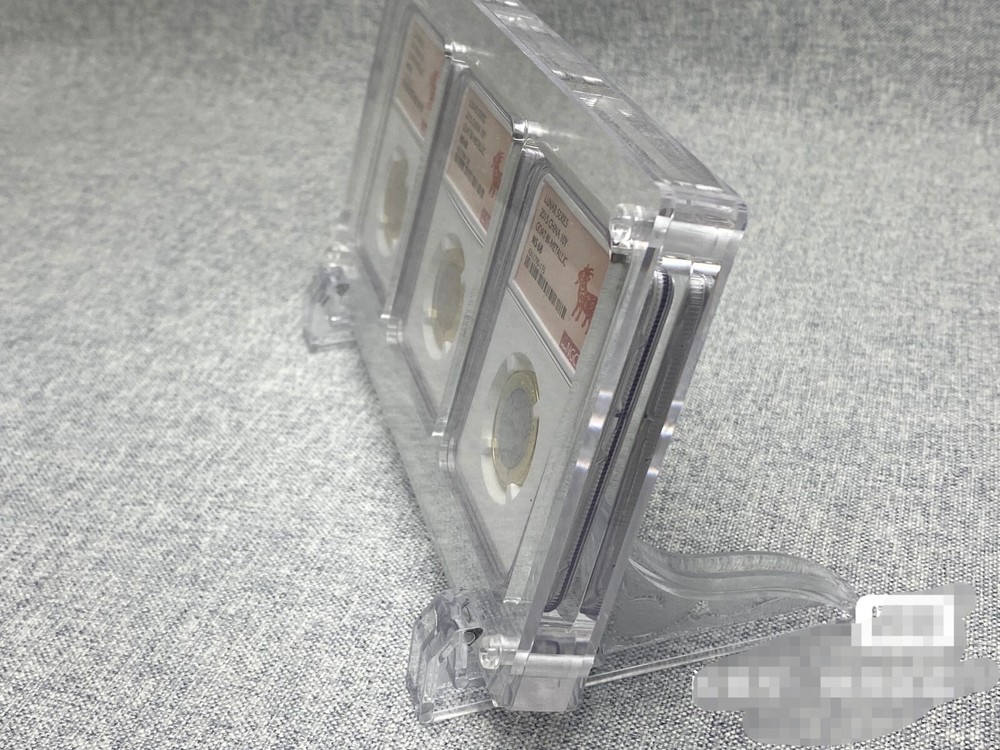 For NGC/PCGS Gold Eagle Set 4 Grids Acrylic Display Frame Show Case Storage Box