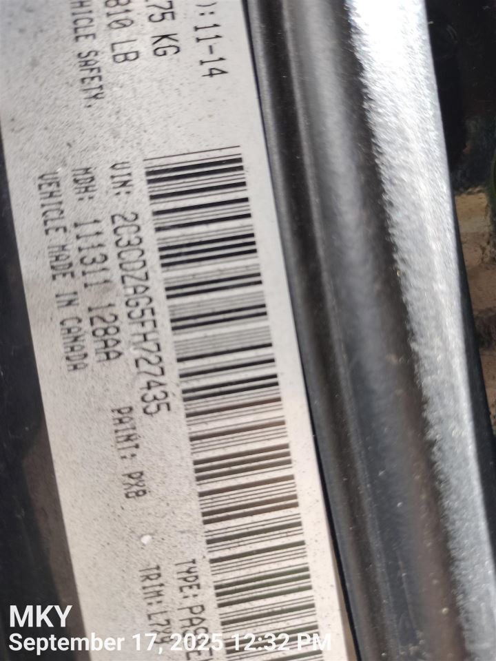 ENGINE WIRE HARNESS OEM 2015 DODGE CHALLENGE 68214189AD