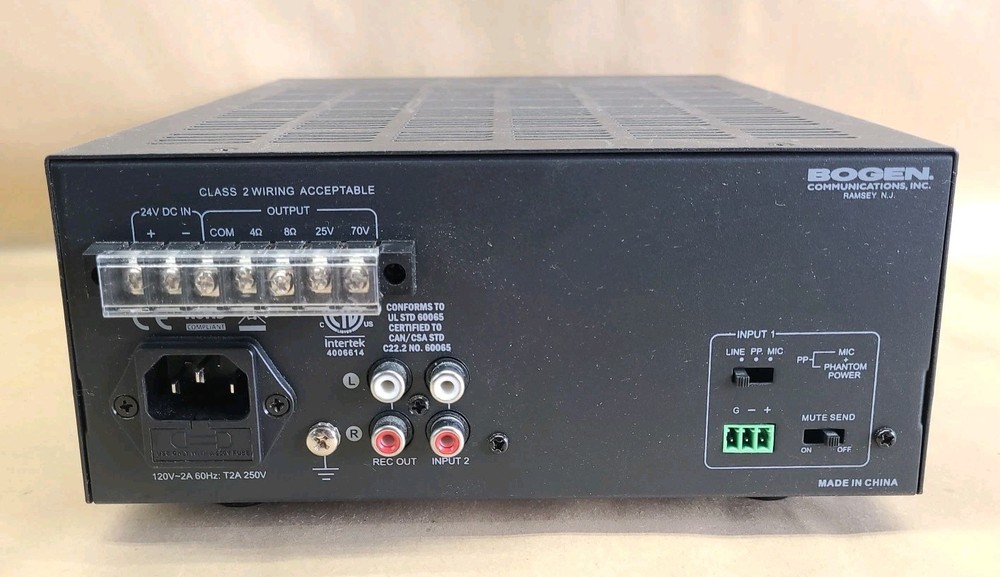 Bogen CC4021 Compact 2-Input 40W Commercial Mixer-Amplifier - Tested & Working!