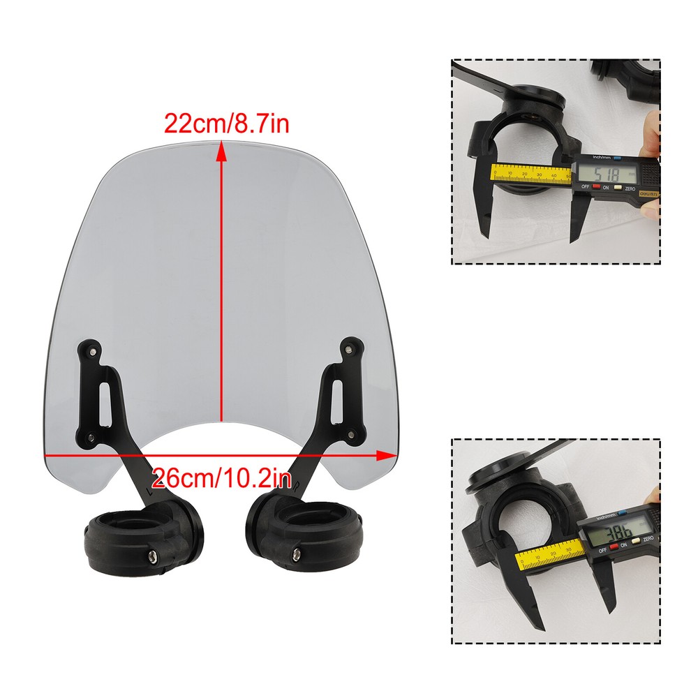 Windshield WindScreen fit for Bonneville Bobber CLE#