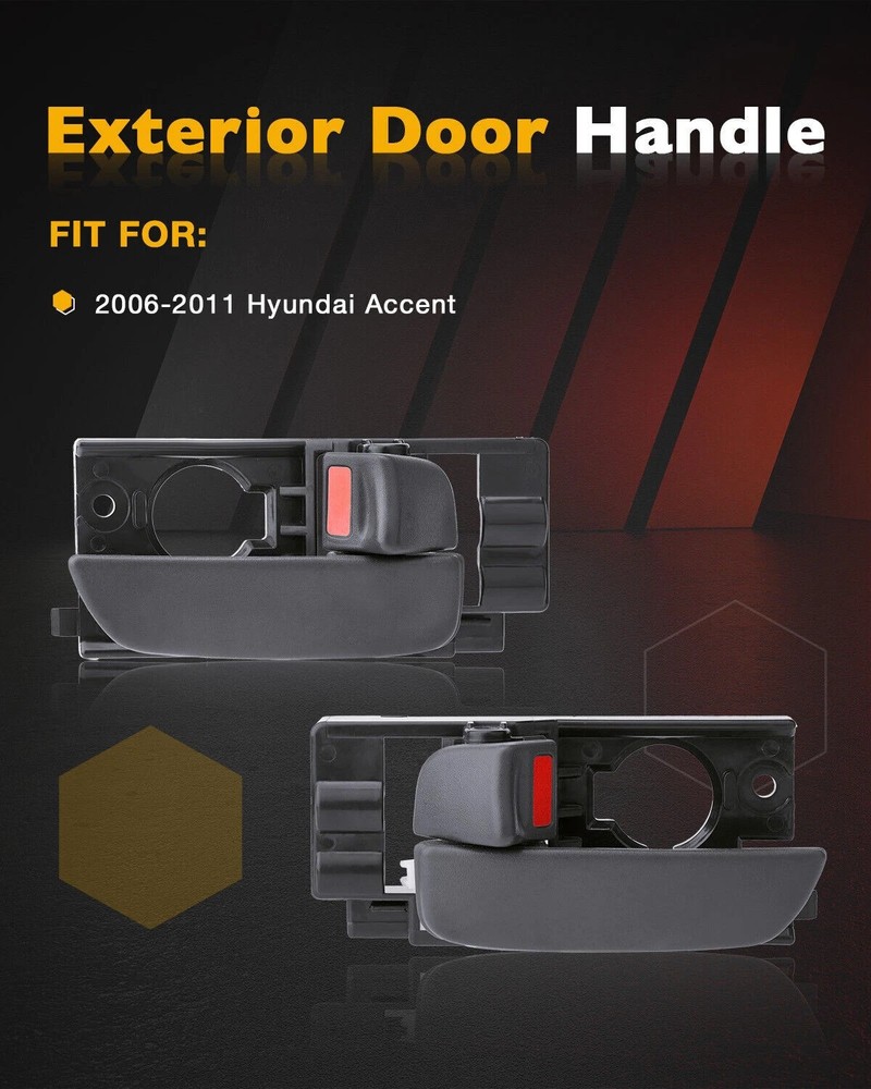 Interior Door Handle Inside Front Rear Left Right For 2006-2011 Hyundai Accent