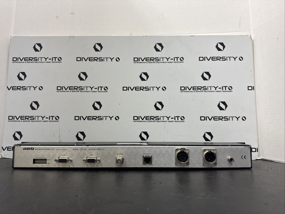 Evertz 1U 1201DD led digital clock