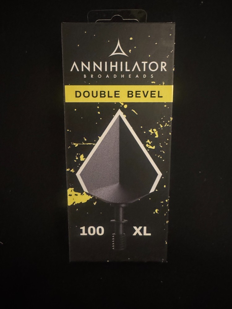 Annihilator Broadheads Double Bevel 100 Grain XL 3 Pack New