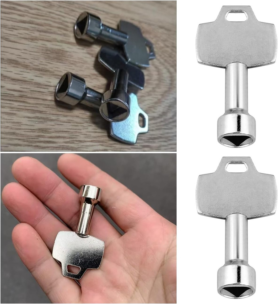 5 Pack Trash Can Key Utility Keys Triangular Socket Key Electrical Cabinet Key T