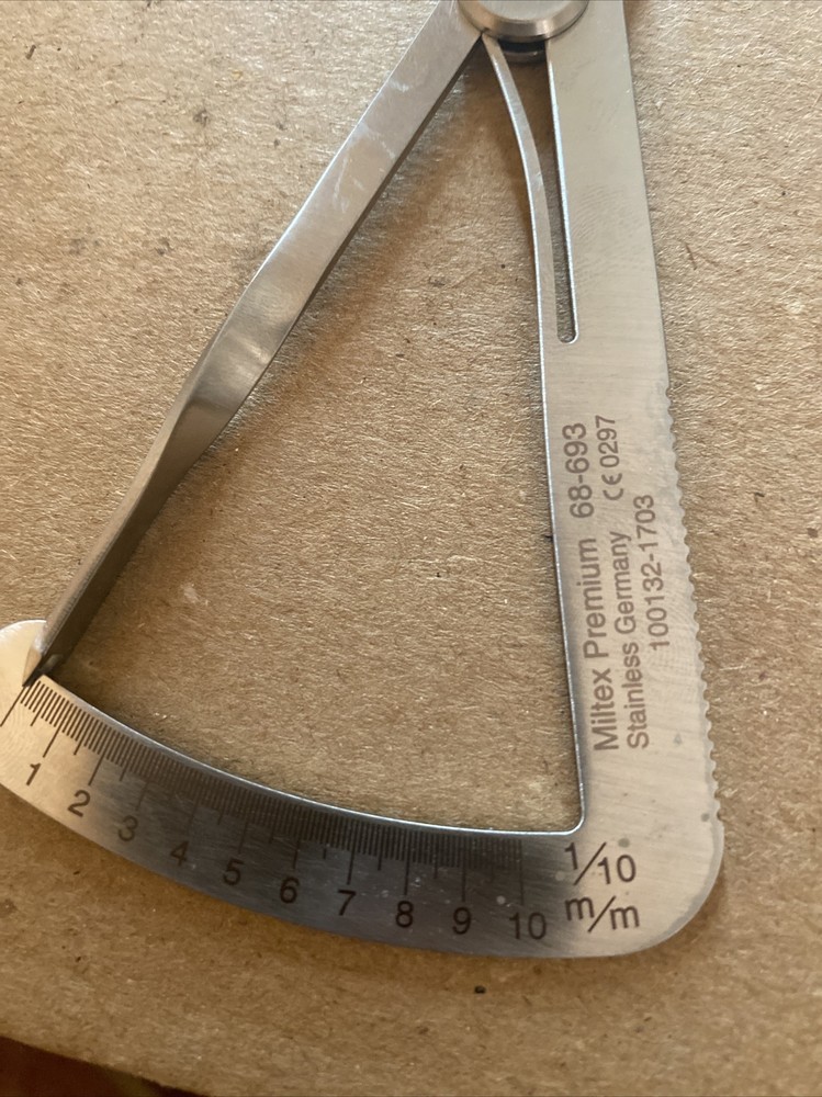 Miltex Spring Caliper, 0-10 mm measuring range