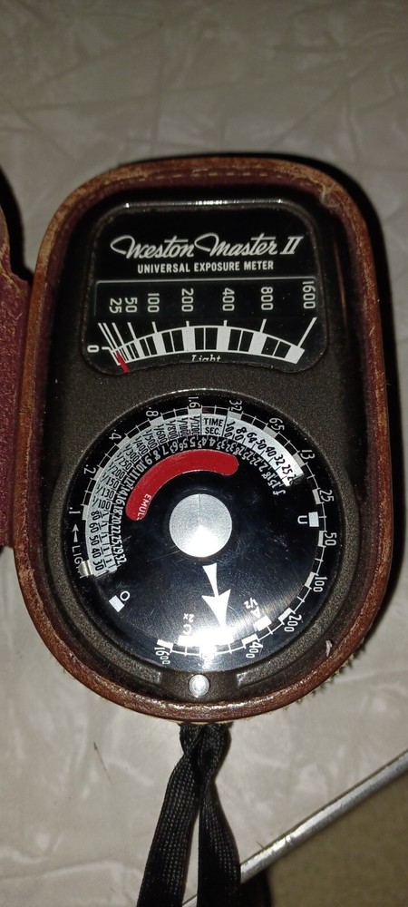 Vintage WESTON MASTER III Light Meter In Fitted Leather Case UNTESTED