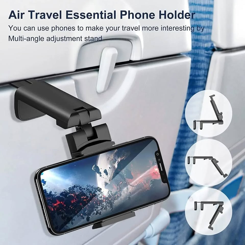 Phone holder for plane