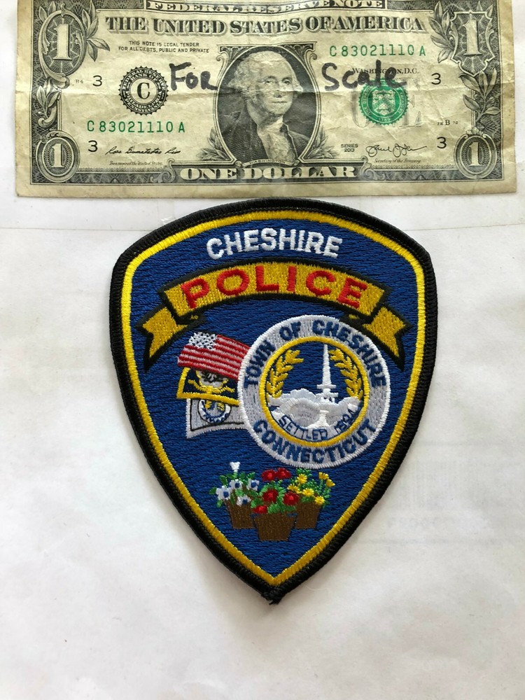 Cheshire Connecticut Police Patch Un-sewn great shape