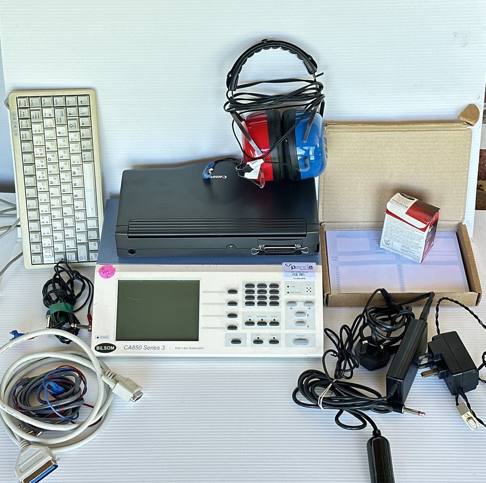 Bilsom Amplivox CA850/3 Automatic Audiometer + Printer + Audiocups COMPLETE KIT