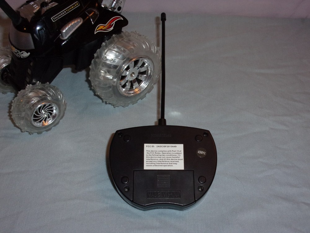 Thunder Tumbler Sharper Image Remote Control Monster Spinning Car Black