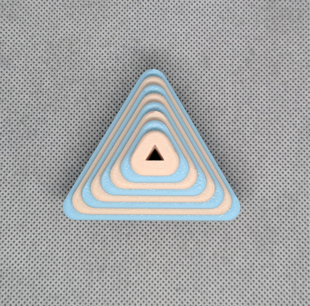 Triangle Clay Cutter Shape Set ~ Polymer Crafting Tool ~ Stackable Outline