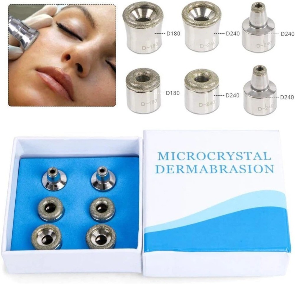 6pcs Microdermabrasion Diamond Replacement Tips Micro Dermabrasion Peeling Wands