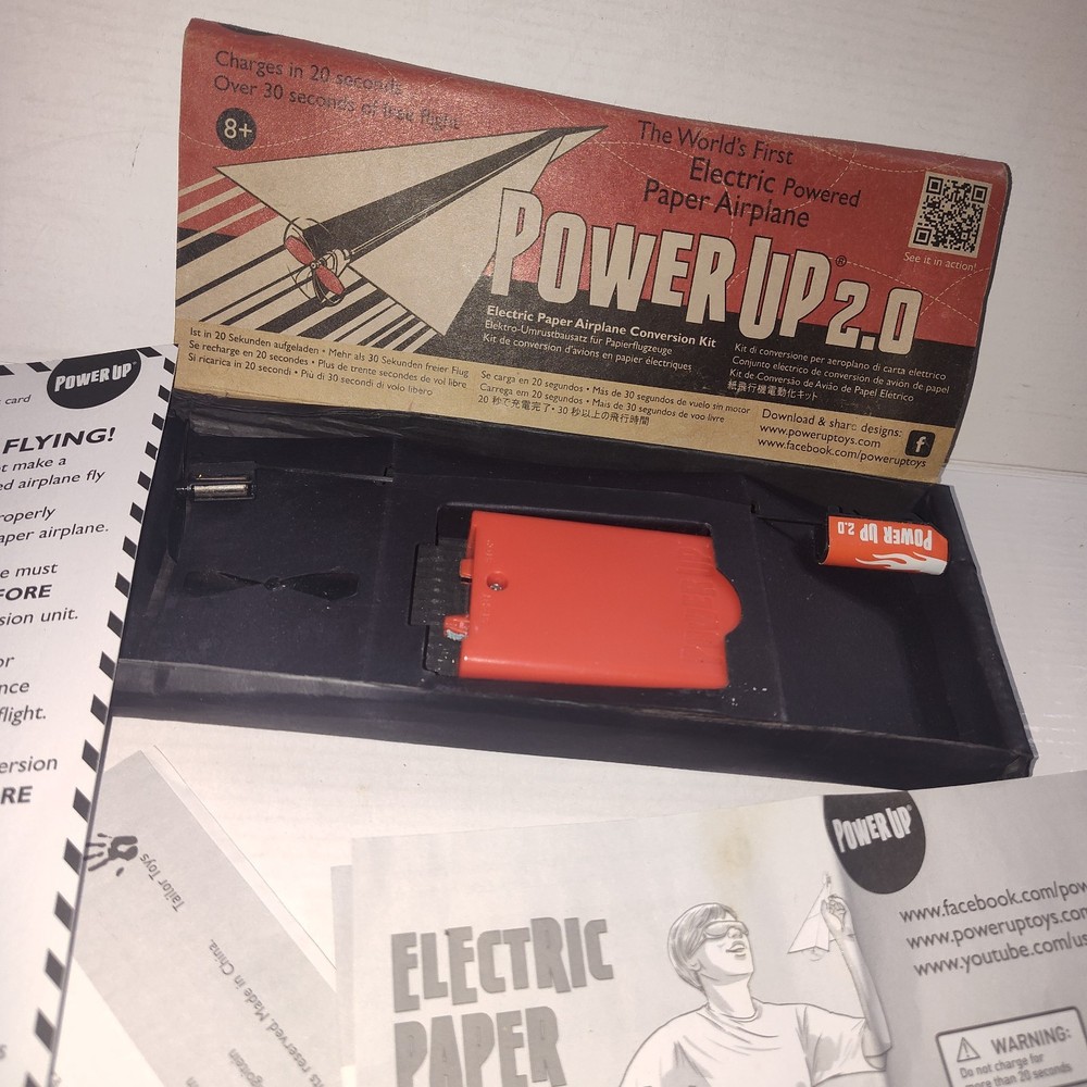 2014 Power Up 2.0 Electric Paper Plane Conversion Kit New Opened Box
