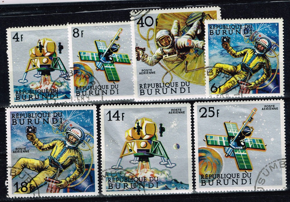 Burundi US and Soviet Space competition set 1968