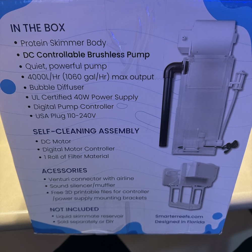 Smarter Reefs Automatic Self-cleaning Protein Skimmer