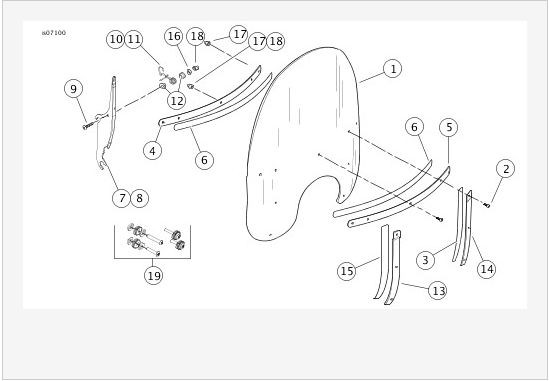 Motorcycle Clear Windshield For Harley Softail Fat Boy Heritage Softail 00-17