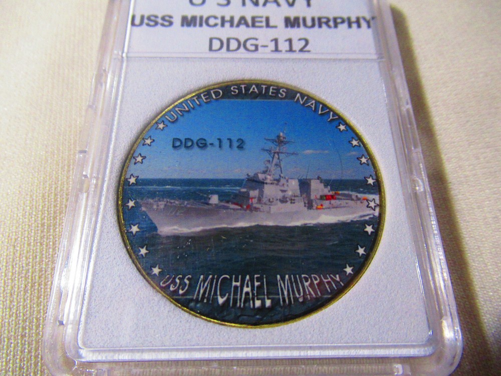 US NAVY - USS MICHAEL MURPHY (DDG-112) Challenge Coin