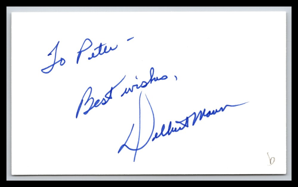 Delbert Mann - Director - 3x5 Card - Signed / Autograph (a)