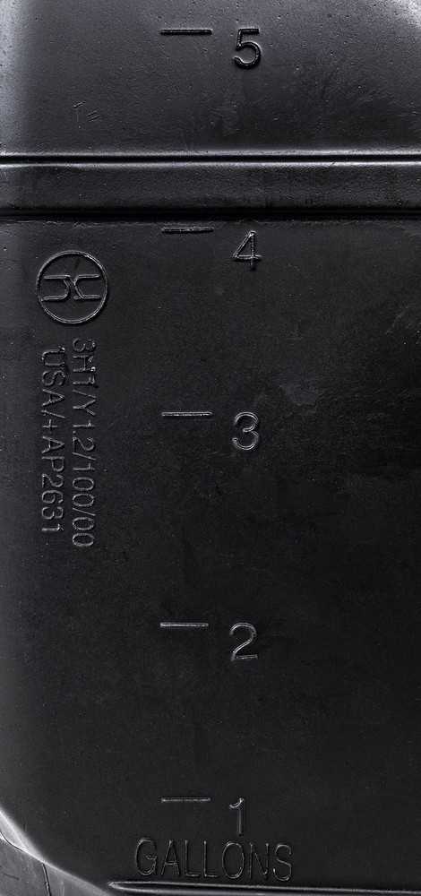 JEGS Square 5-Gallon Utility Jug [2-Handle, Black]