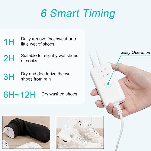 Shoe Dryer and Deodorizer with Timer - Shoes Boots Pm10 (Effective Drying)