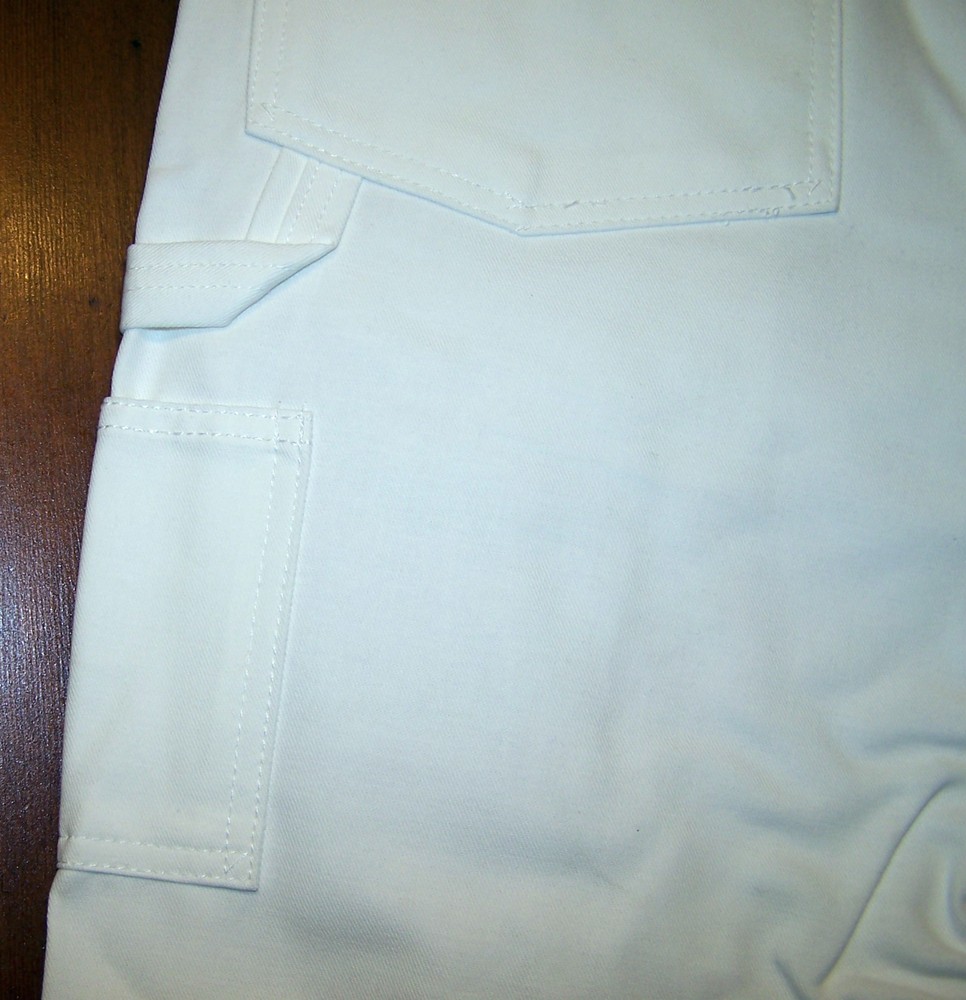 Caboose Men's PAINTER SHORTS - WHITE w/Tool Loop & Extra Pockets - NWT!