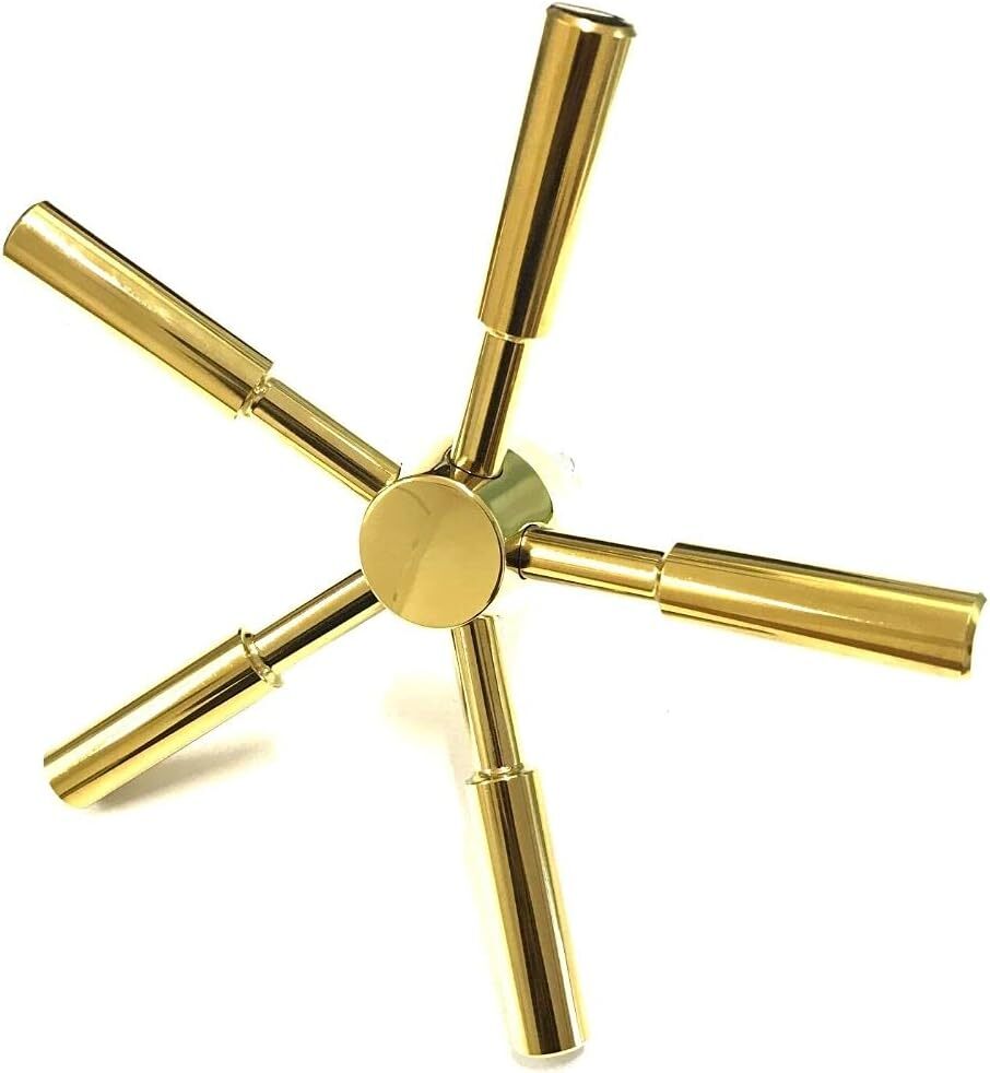 5 Spoke Safe Handle Replacement Gold Finish Heavy-Duty Handle For Safe Box