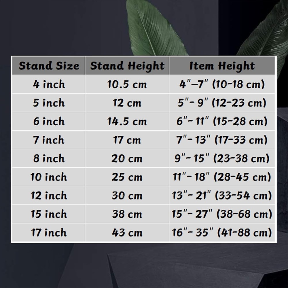 Iron Easel Display Stand 4 Pack 4" for Plates, Picture Frames, Tablets