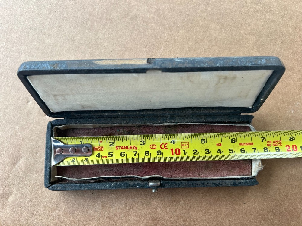 Antique Sharpening Stone Hone for Straight Razor BARBER EMPTY BOX