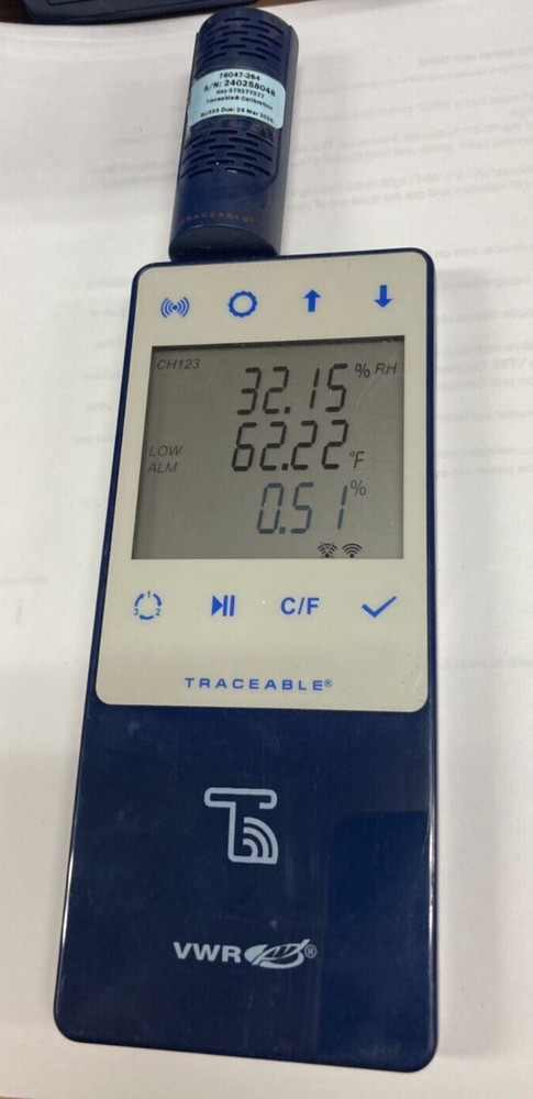 Traceable 6525/6 High-Range CO2/Temperature/Humidity Wi-Fi Data Logger - Used